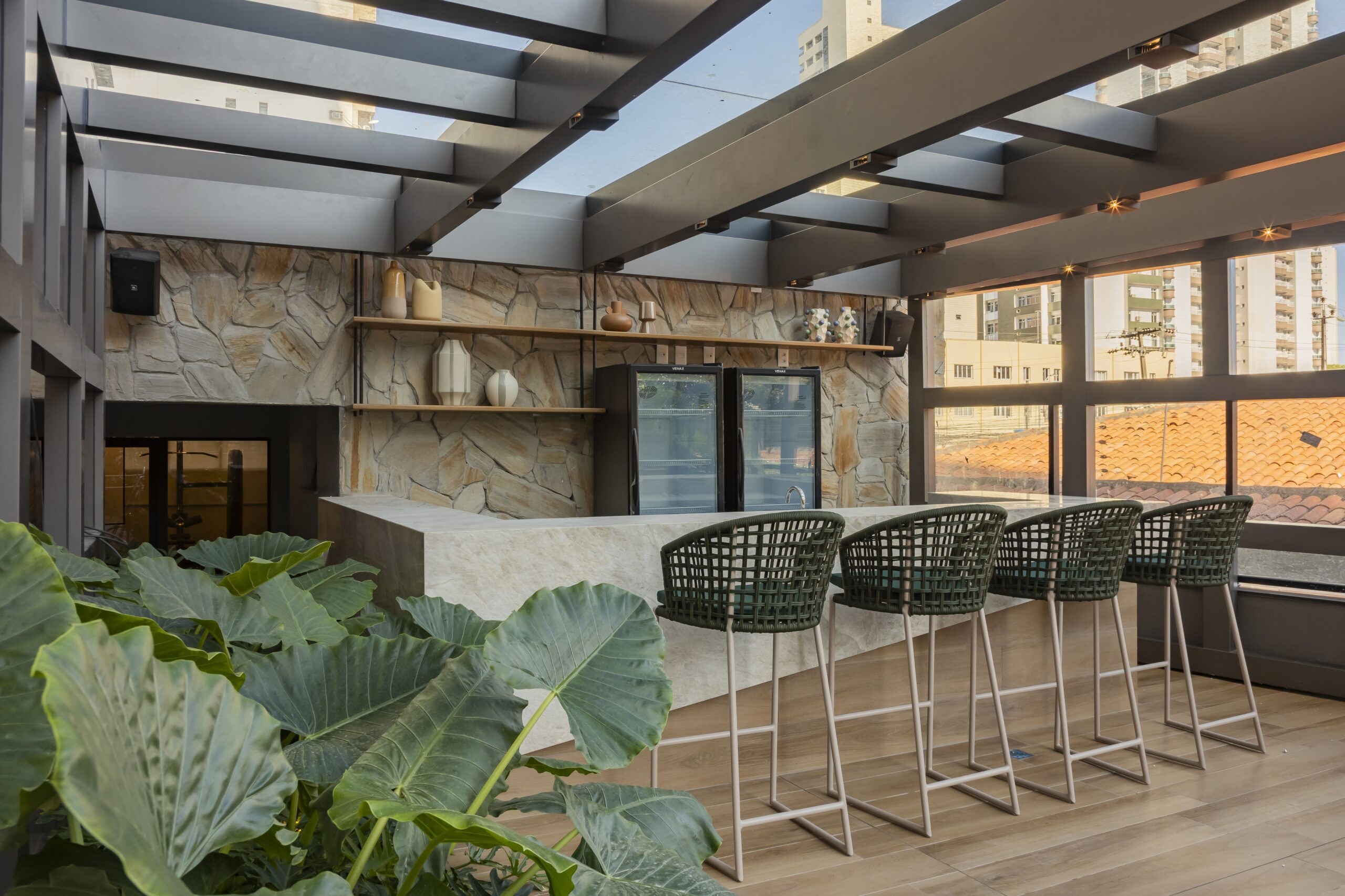 Bar com pergolado